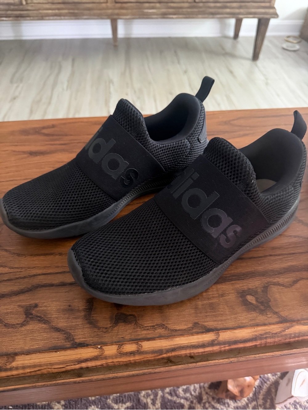 adidas Black Slip-On Athletic Sneakers